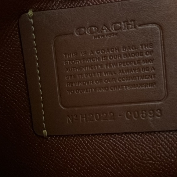 Coach purse. Signature “C” brown leather